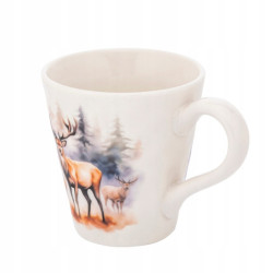 KUBEK ŚWIĄTECZNY PORCELANOWY 480 ML JELEŃ