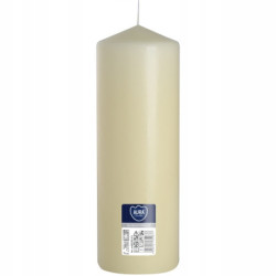 Świeca walec BISPOL 160H 25CM SW80/250 ECRU