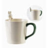 KUBEK PORCELANOWY DUŻY DO KAWY HERBATY BIAŁY Z KRÓLICZKIEM 350ml