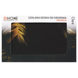 Deska do krojenia szklana 20x30cm czarna