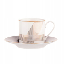 Filiżanka do kawy ze spodkiem Altom Design Modern Art porcelana 200 ml