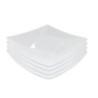 Talerze plastikowe 20,5 cm – komplet 4 szt. kwadratowe, do zmywarki
