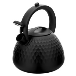 Czajnik stalowy na gaz indukcję z gwizdkiem Altom Design John czarny 2,7 l