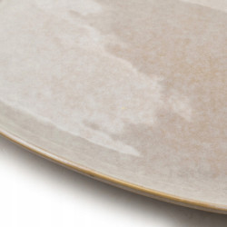 Półmisek owalny 40 × 24 cm ceramiczny beżowy Mondex BASIC NATURE