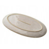 Półmisek owalny 40 × 24 cm ceramiczny beżowy Mondex BASIC NATURE