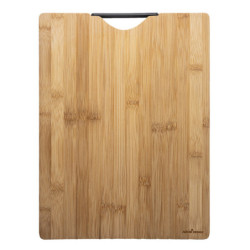 DESKA BAMBUSOWA Z UCHWYTEM 40X30X1.8 CM