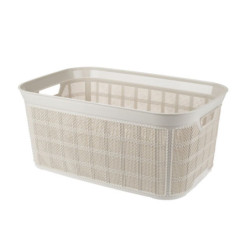 KOSZ NA PRANIE 35L CANVAS BEŻ