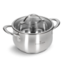 ZWIEGER GARNEK STALOWY Z POKRYWĄ NIEPRZYWIERJĄCY INDUKCJA GAZ 18 CM 2,7 L