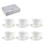 Komplet Filiżanek Florina Classic porcelana 240 ml zestaw 6 szt.