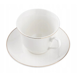 Komplet Filiżanek Florina Classic porcelana 240 ml zestaw 6 szt.