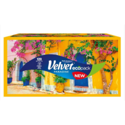 Velvet chusteczki 3-warstwowe 120 sztuk kartonik