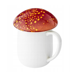 Grzyb Kubek z pokrywką ceramiczny Altom Design Pod Kapeluszem 500ml PREZENT