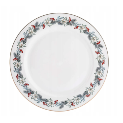 Świąteczny talerz obiadowy porcelanowy Altom Design Magia Świąt 26,5 cm