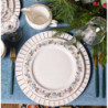 Świąteczny talerz obiadowy porcelanowy Altom Design Magia Świąt 26,5 cm