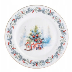 Talerzyk porcelanowy talerz deserowy ciasto Altom Design Magia Świąt 20 cm