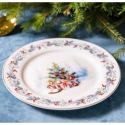 Talerzyk porcelanowy talerz deserowy ciasto Altom Design Magia Świąt 20 cm