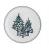 Talerz obiadowy porcelanowy świąteczny Altom Design Szmaragdowy Las 26 cm