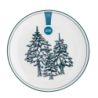 Talerz deserowy porcelanowy świąteczny Altom Design Szmaragdowy Las 20 cm