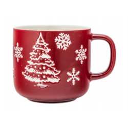 Kubek świąteczny porcelanowy Altom Design Zimowa Choinka 370 ml