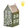 HYTTE Domek ceramiczny LED 5,6x5,2x11cm