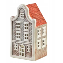 Domek ceramiczny dekoracyjny skandynawski hytte LED 8,5x7,5x16cm