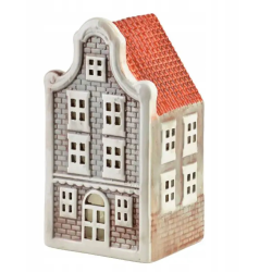 Domek ceramiczny dekoracyjny skandynawski hytte LED 8,5x7,5x16cm