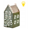 HYTTE Domek ceramiczny LED 5,6x5,2x11cm