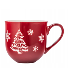 Kubek kawy herbaty świąteczny porcelanowy Altom Design Zimowa Choinka 470ml