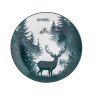 Talerz deserowy porcelanowy zimowy Świateczna Secret Forest 20cm