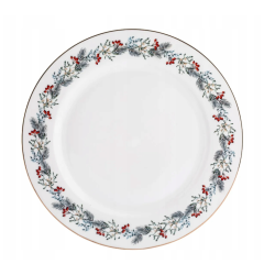 Świąteczny talerz obiadowy porcelanowy Altom Design Magia Świąt 26,5 cm