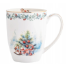 Porcelanowy kubek świąteczny do kawy herbaty Altom Design Magia Świąt 350ml