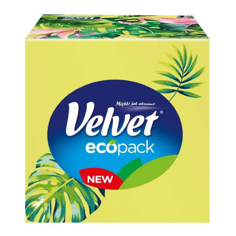 Chusteczki higieniczne bezzapachowe Velvet Cube Style 3 warstwy 56 szt.