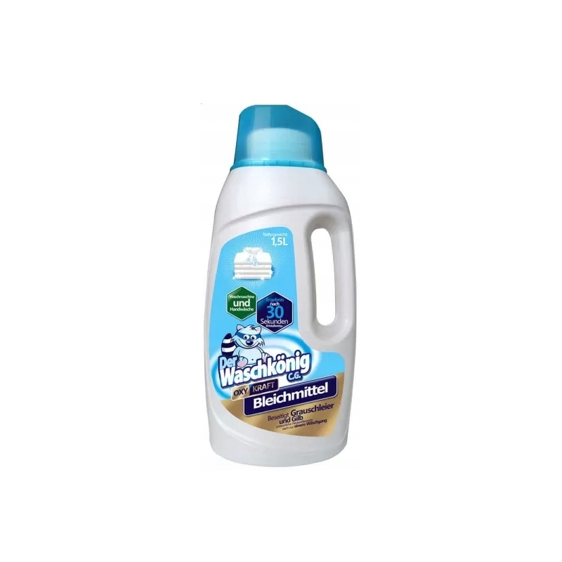 Waschkonig Tlenowy wybielacz w płynie 1500ml usuwa zażółcenia i szarości