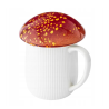 Grzyb Kubek z pokrywką ceramiczny Altom Design Pod Kapeluszem 500ml PREZENT
