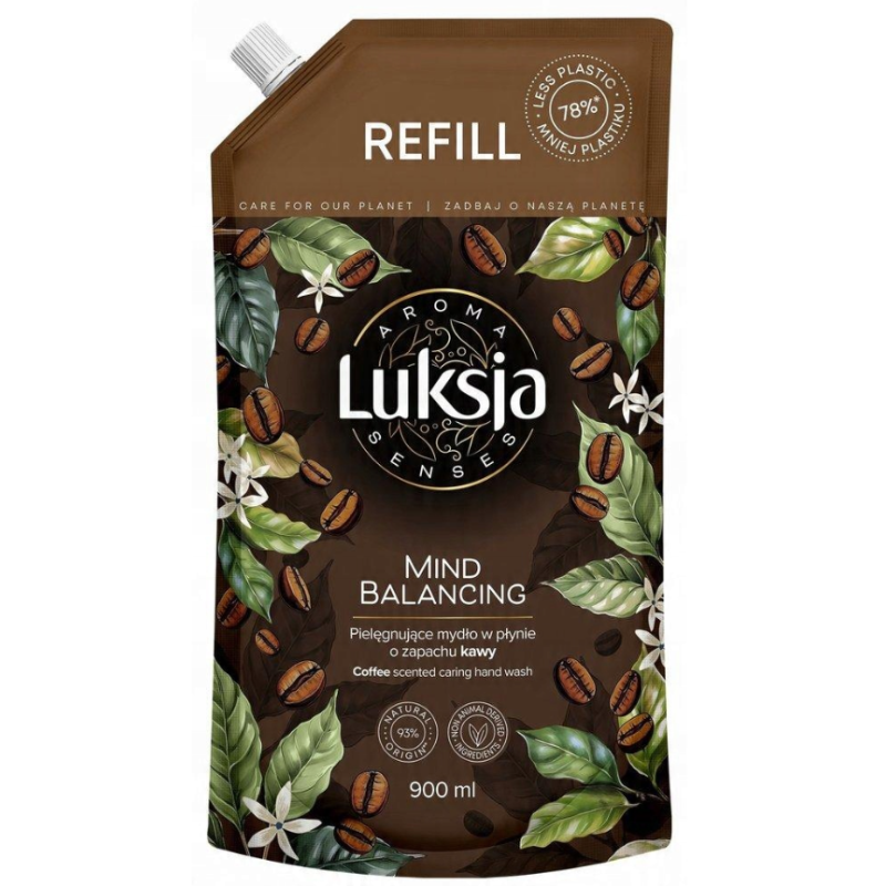 Pielęgnujące mydło w płynie o zapachu kawy LUKSJA Aroma Senses
