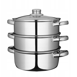 Garnek do gotowania na parze VEGE 4el 20cm 2,8L stal indukcja