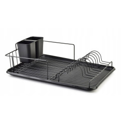 Suszarka do naczyń czarna na naczynia Ociekacz 42,5x31,5x13,4CM