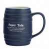 Kubek SUPER TATA do kawy beczułka porcelanowy Altom Design Dzień Ojca 700ml