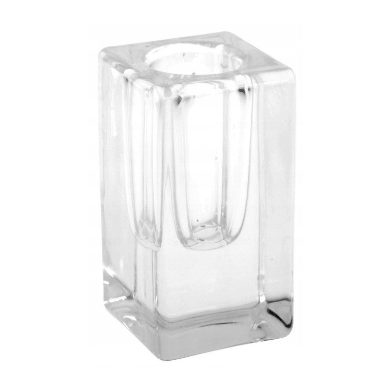 Świecznik szklany Cube 8cm