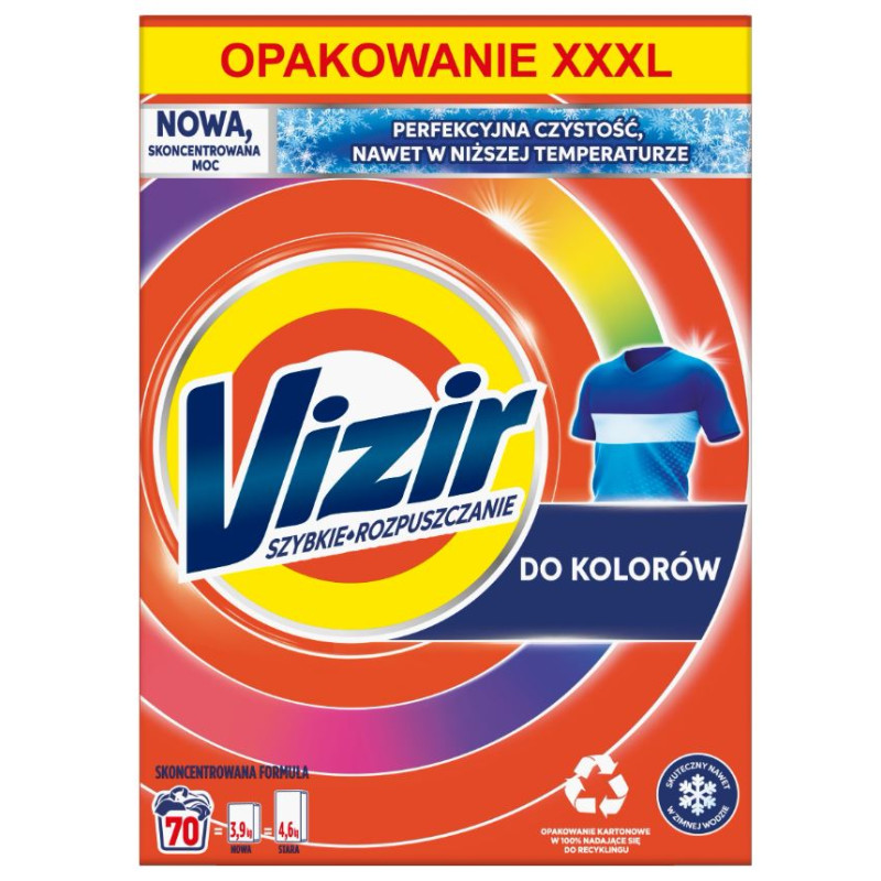 VIZIR PROSZEK DO PRANIA 3.85KG KOLOR KARTON