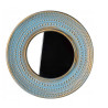 Lustro ozdobne turkus złoto vintage 49,5x49,5x4cm
