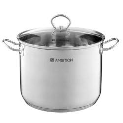 GARNEK Acero 6,8L 22cm Ambition wysoki gastronomiczny z pokrywą