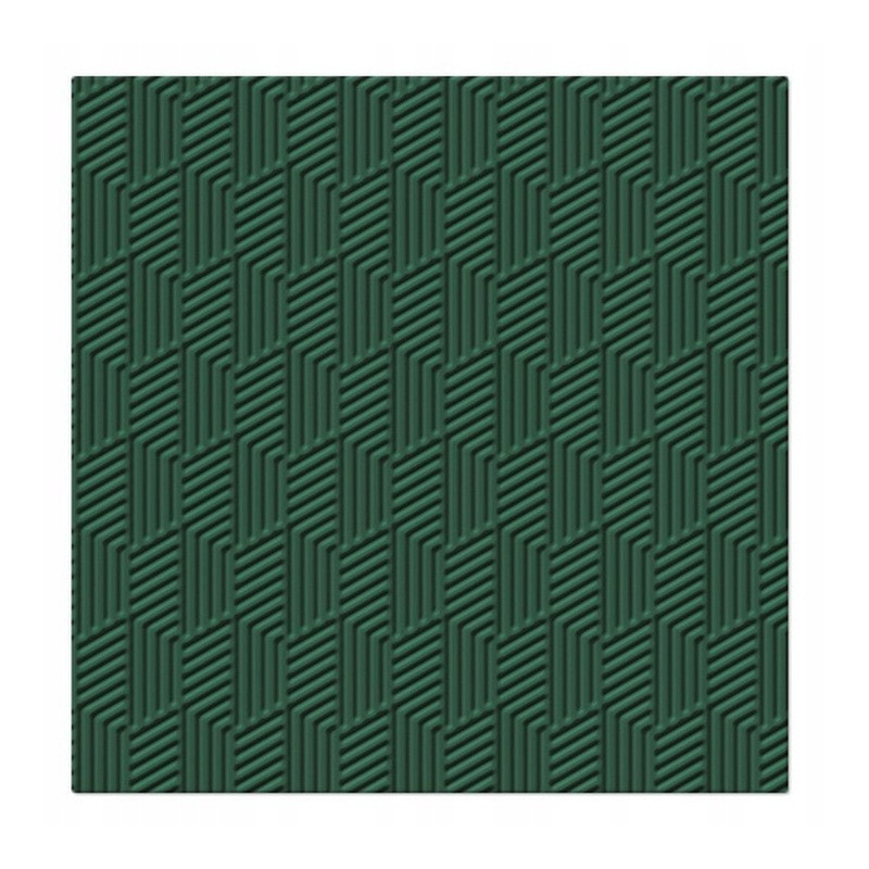 Serwetki tłoczone Inspiration ZIELONE 33x33 20 szt