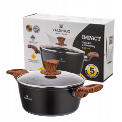 Garnek tradycyjny z powłoką non-stick Valdinox Impact 2,5 l indukcja i gaz