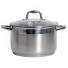 GARNEK GRUBE DNO POKRYWA 6,5L 24 CM STALOWY INDUKCJA GAZ