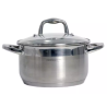 GARNEK GRUBE DNO POKRYWKA 2,5L 18 CM STALOWY INDUKCJA GAZ