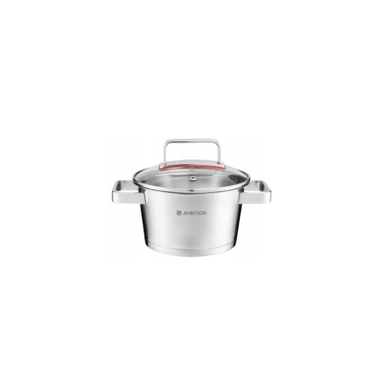 AMBITION GARNEK Z POKRYWKĄ STAL 60845 SELECTION 16cm / 1,6L INDUKCJA GAZ
