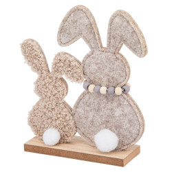 Ozdoba wielkanocna bukla Altom Design Zając beżowa 17 cm
