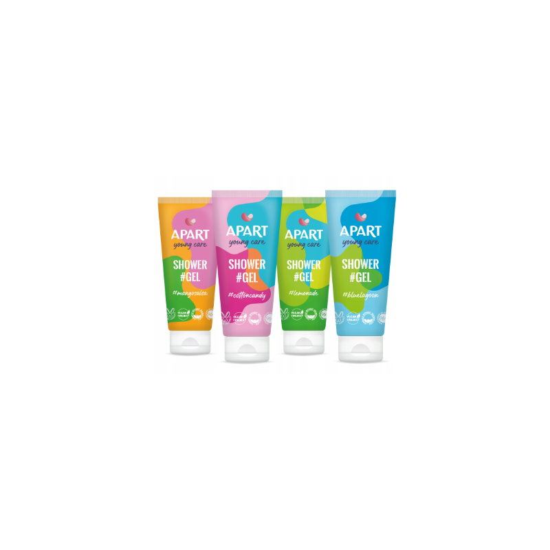 APART Young Care Żel pod prysznic MIX Zestaw 4x200 ml