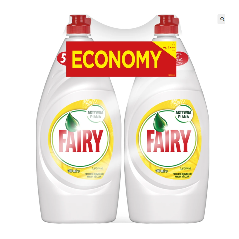 Płyn do naczyń 900ml DUOPAK LEMON FAIRY CYTRYNA